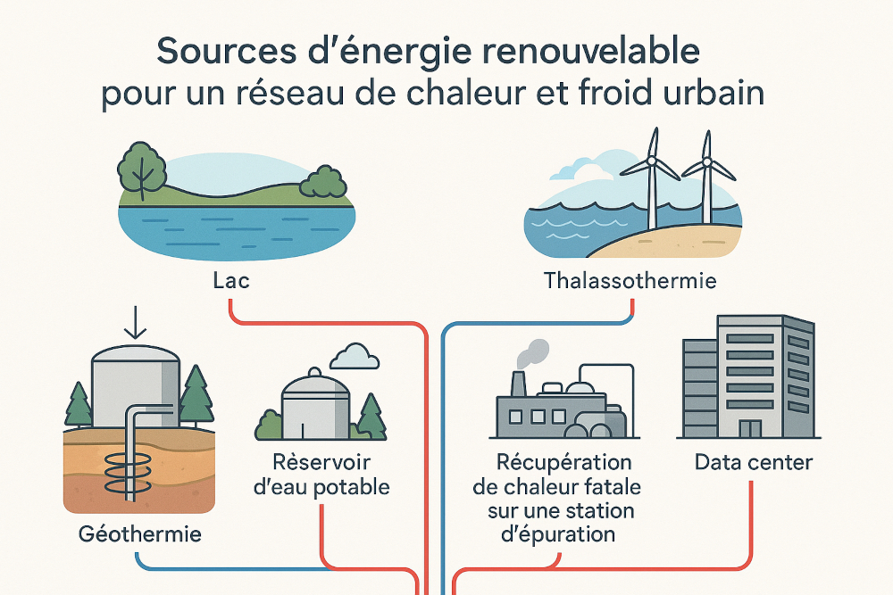 Sources d’ENR&R : géothermie, chaleur fatale, STEP, thalassothermie
